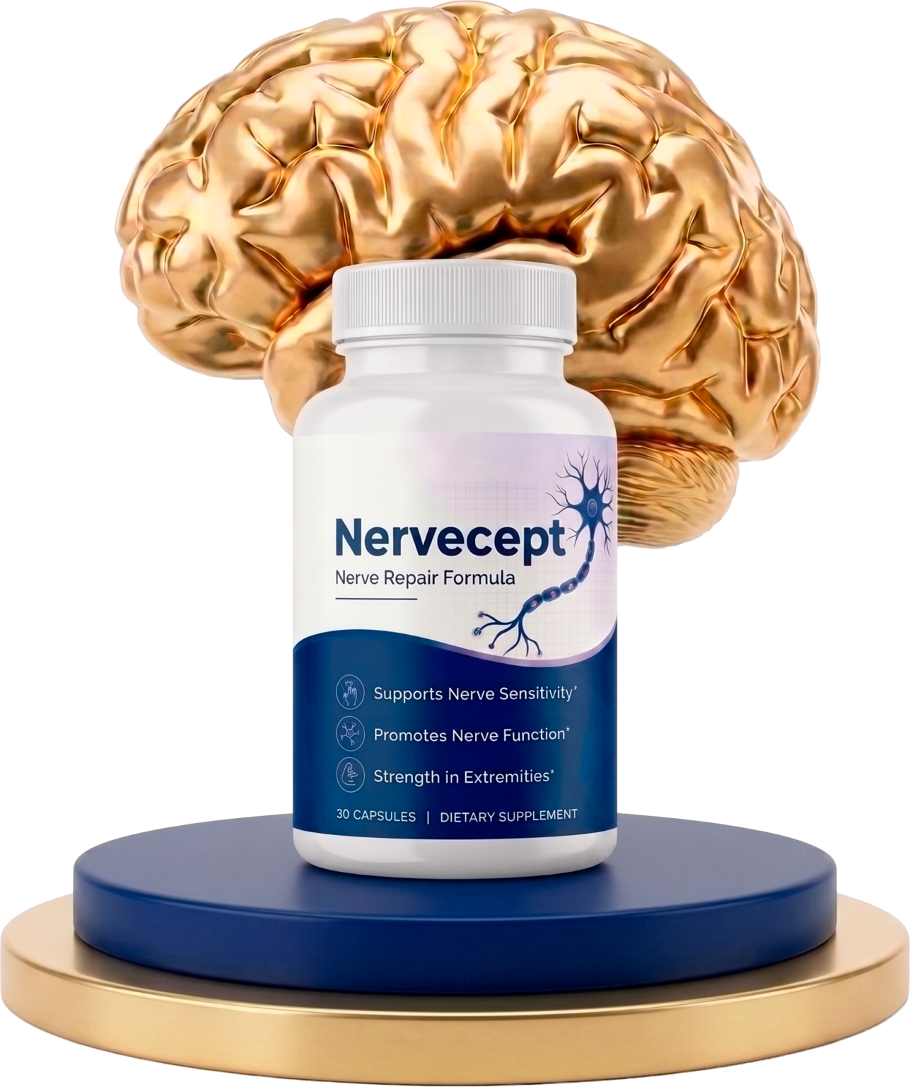 Nervecept Natural Daily Wellness Formula Bottle